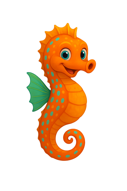 Briny the Seahorse – Coastal Printable Wall Art